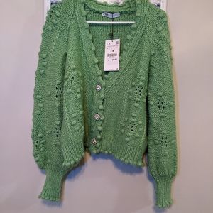 Bubble knit Zara sweater NWT